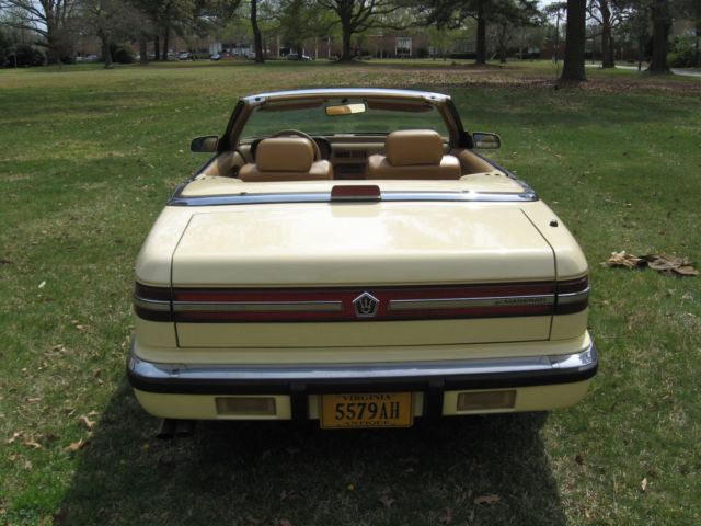 1989 Chrysler TC Maserati Turbo Coupe - photo 10
