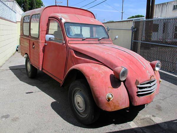 Citroen 2CV Truck - California Barn Find French Import Mail Truck NO RESERVE Red 1966 Citroën AX 2CV