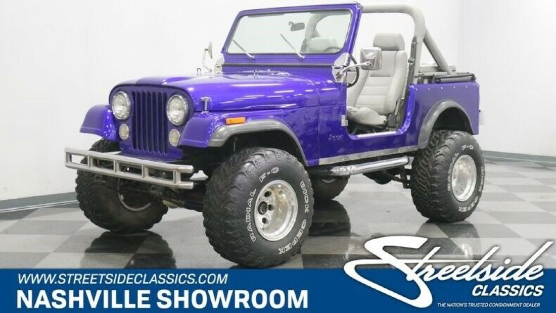 CJ-7 AMC 360 motor five speed manual new Bestop Tigertop 1983 Jeep CJ