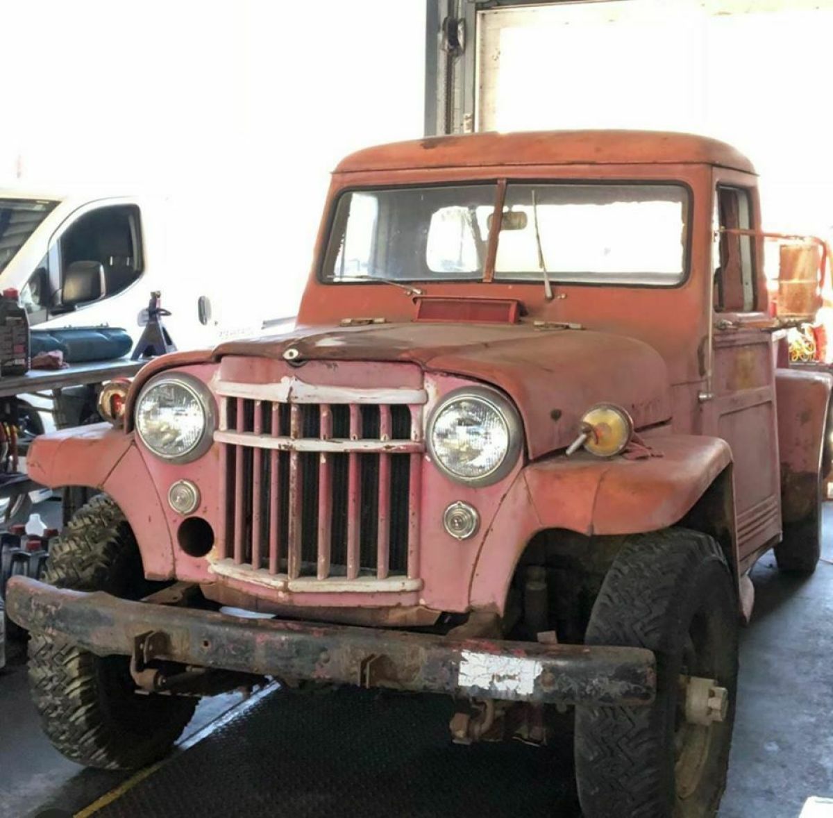 Classic 1950's Jeep Willys Overlander Pickup Truck 4x4 Model 1948 Jeep Willys