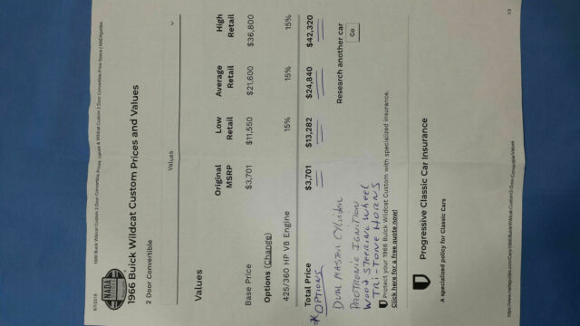 1966 Buick WILDCAT CUSTOM CONVERTIBLE - photo 11