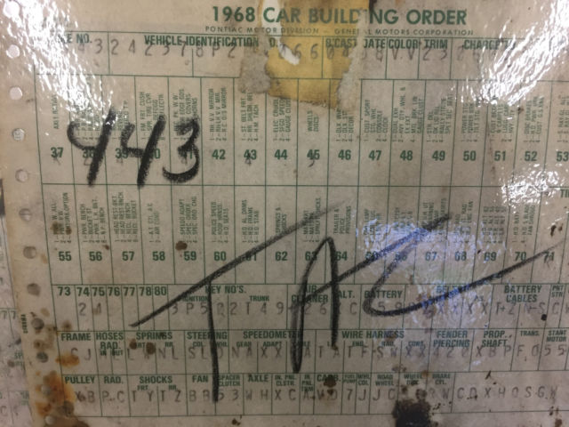1968 Pontiac GTO original - photo 9