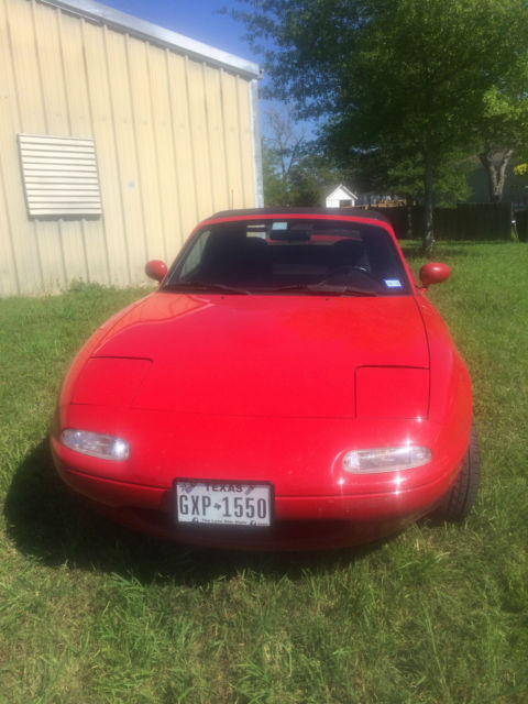 Classic 1991 Mazda Miata - Red and Ready - A Two Owner Texas Car! No Reserve! 1991 Mazda MX-5 Miata MX-5