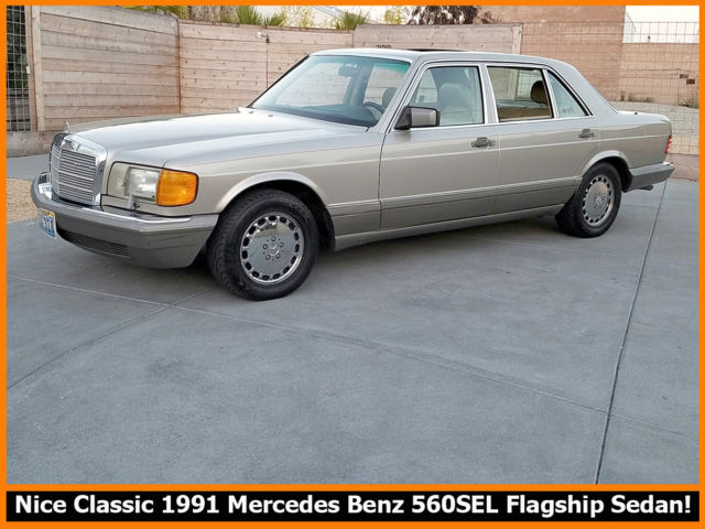 CLASSIC 1991 MERCEDES BENZ 560SEL! 99.9% RUST-FREE FLAGSHIP SEDAN. 152,500 MILES 1991 Mercedes-Benz 500-Series