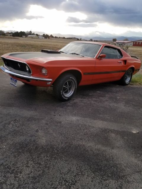 Classic 69 Mustang Mach 1 w/ shaker hood 351 Cleveland factory 4 speed 1969 Ford Mustang