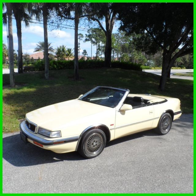 Classic 90 Chrysler TC Turbo Convertible Maserati 5 spd Manual Used Leather Air 1990 Chrysler TC Maserati Roadster TC Turbo Roadster Convertible by Maserati