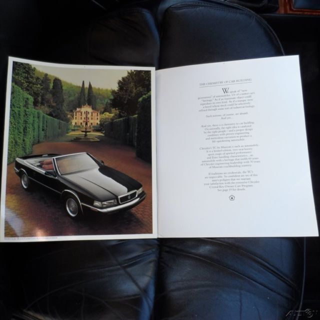 1990 Chrysler TC Maserati Roadster TC Turbo Roadster Convertible by Maserati - photo 10