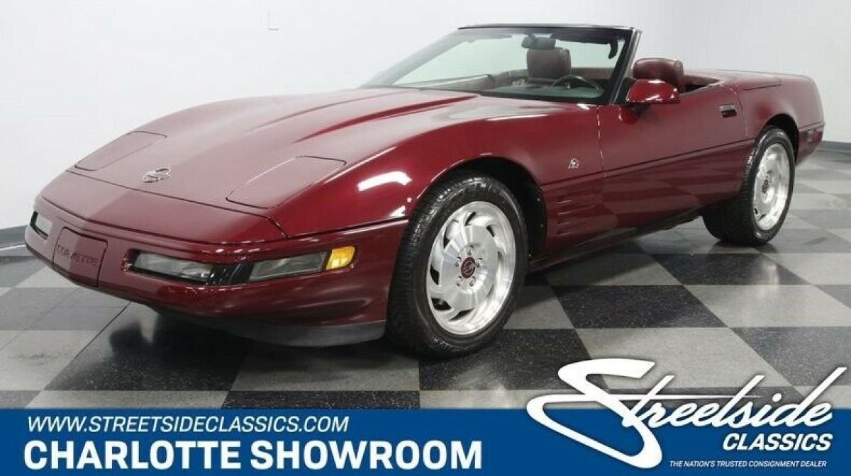 classic chevy c4 automatic drop rag top vette low miles ruby red metallic 1993 Chevrolet Corvette 40th Anniversary Convertible