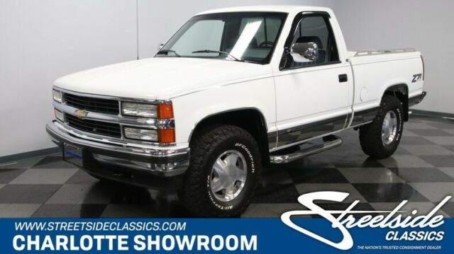 classic chrome OBS 4 wheel drive white blue cloth interior BF Goodrich 1994 Chevrolet Silverado 1500 Z/71
