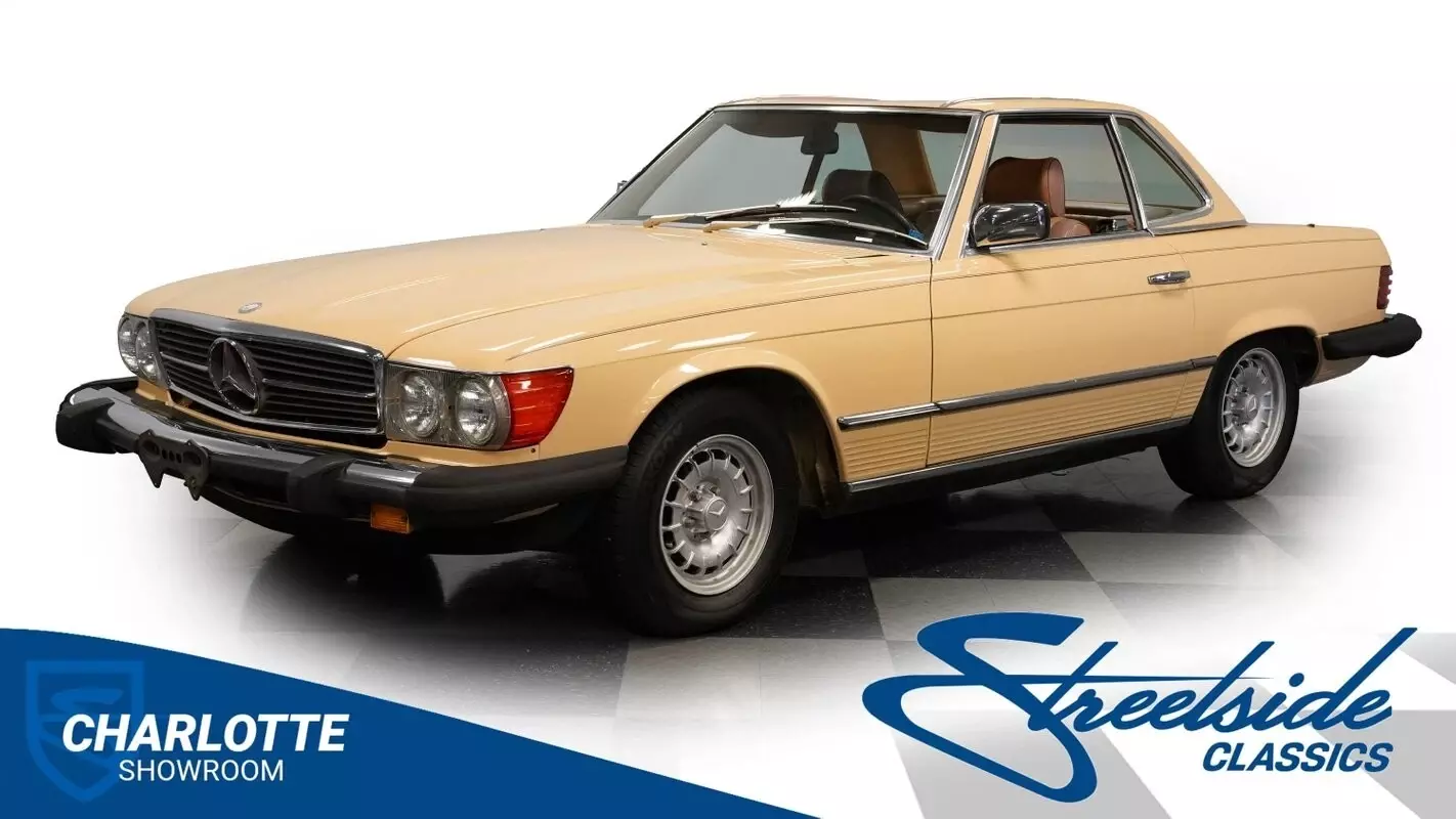 CLASSIC CHROME VINTAGE AUTOMATIC GERMAN LEATHER CONVERTIBLE 1984 Mercedes-Benz SL-Class