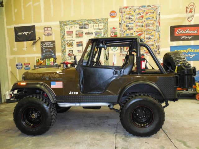 Classic CJ 5 - Built V8 - Manual Trans PS PDB Full Roll Cage ** SEE VIDEO ** 1977 Jeep CJ 5 Brother of the CJ 7