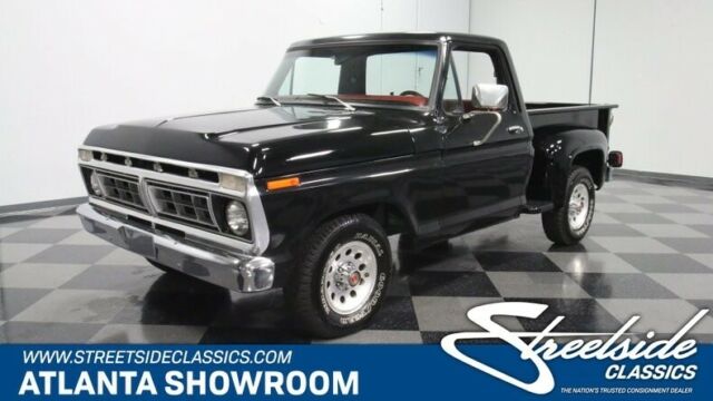Classic Collector Vintage Muscle Truck F100 F150 F-150 Red Black Stepside Custom 1976 Ford F-100 Stepside