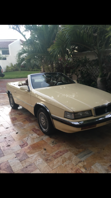 CLASSIC CONVERTIBLE CHRYSLER TC by MASERATI - RARE FLORIDA CAR - CLEAN 1991 Chrysler TC by MASERATI