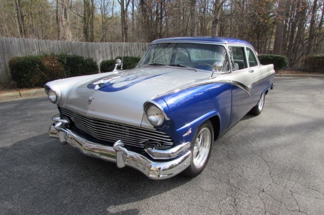 Classic Ford coupe, customized and updated with modern features 1956 Ford Fairlane Club Sedan