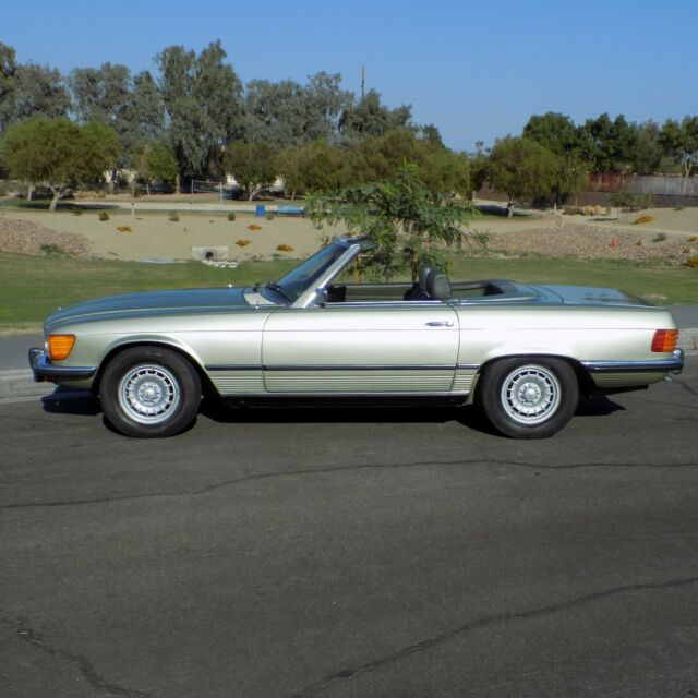 Classic german small bumper rust free California rare silver green 861 1973 Mercedes-Benz SL-Class --