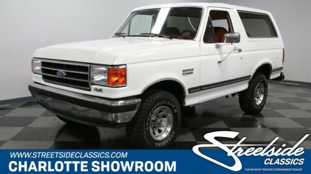 classic iconic white red fomoco electronic fuel injection 4 wheel drive 1989 Ford Bronco 4X4