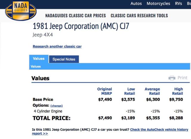 1981 Jeep CJ CJ-7 4X4 - photo 12