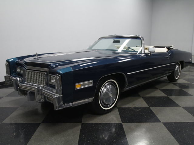 CLASSIC LUXURY, 500 V8, TH400 AUTO, COLD A/C, LOADED, BELIEVED ORIG MI & ENGINE! 1975 Cadillac Eldorado Convertible