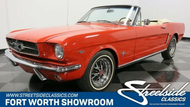 Classic Pony Car, Convertible, 302 V8, Auto, A/C, Rangoon Red 1964 Ford Mustang Convertible
