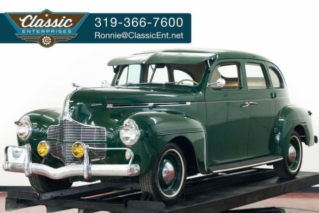 Classic Pre war style solid and clean radial tires detailed engine bay we ship 1940 Dodge D-17 Special 6 3 speed with suicide doors visor art deco styling