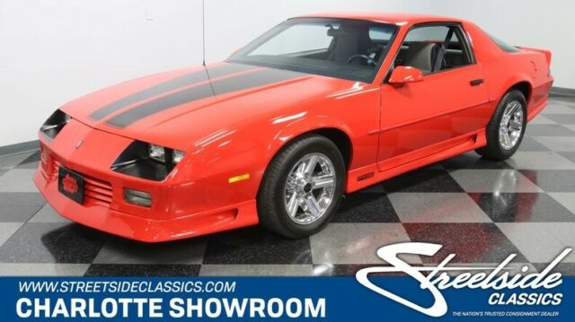 classic red black stripes cloth interior chevy chrome low miles 1992 Chevrolet Camaro RS Heritage Edition 25th Anniversary