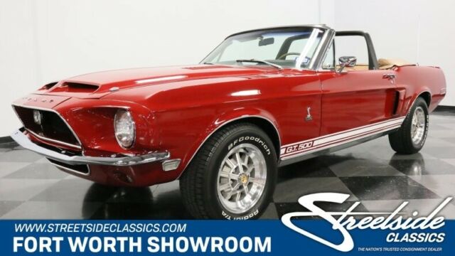 Classic Shelby Convertible 428 V8 4 Speed Manual Candy Apple Red Marti Report Re 1968 Ford Mustang Shelby GT500