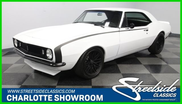 classic vintage 1st gen black white big block chevy edelbrock wilwood restored 1967 Chevrolet Camaro Pro Touring