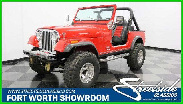 classic vintage 4x4 350 v8 auto offroad red 1983 Used 4.2L I6 12V Automatic 4WD 1983 Jeep CJ
