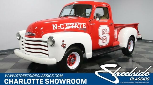 classic vintage advanced design 3 window red white tan manual transmission 1950 Chevrolet Other Pickups 3 Window