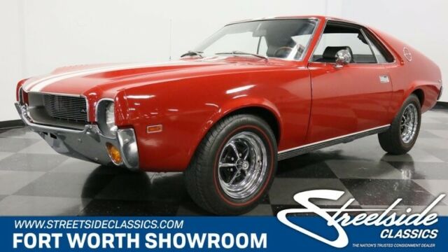 Classic Vintage American Muscle Car 290 V8 4 Speed Manual Matador Red 1969 AMC AMX --