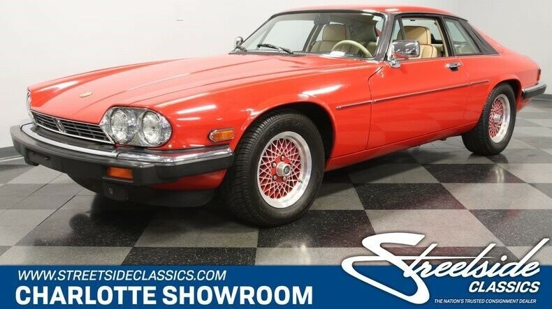 classic vintage British luxury sports car honeycomb wheels special limited editi 1990 Jaguar XJS Rouge Edition