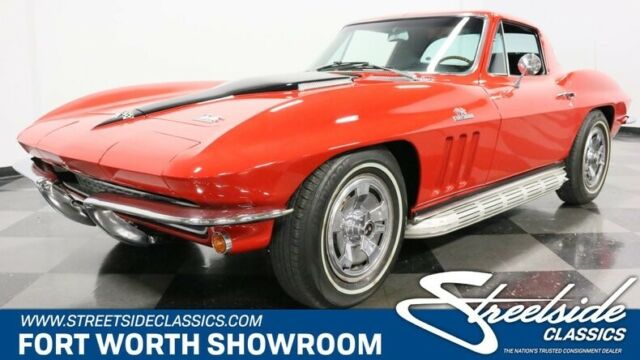 classic vintage c2 vette big block manual red side pipes coupe 1966 Chevrolet Corvette 427