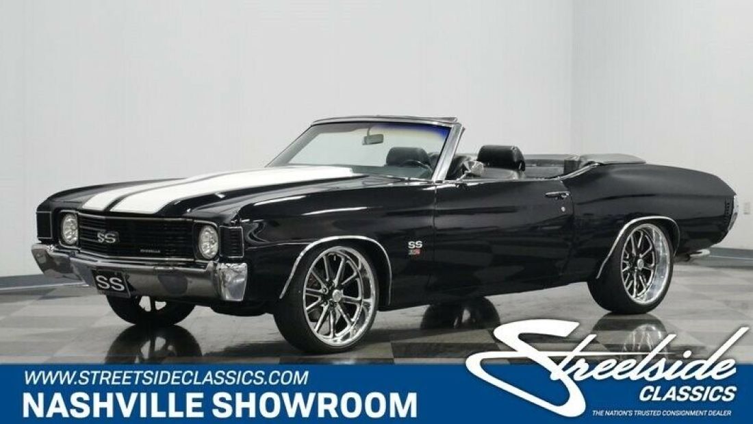 Classic vintage Chevelle Convertible LS Vortech engine 1972 Chevrolet Chevelle Restomod