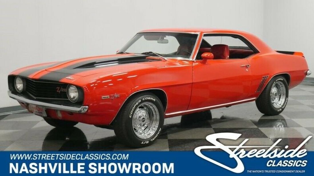 Classic vintage Chevy Camaro fuel injected LT1 engine 1969 Chevrolet Camaro Z/28 Tribute