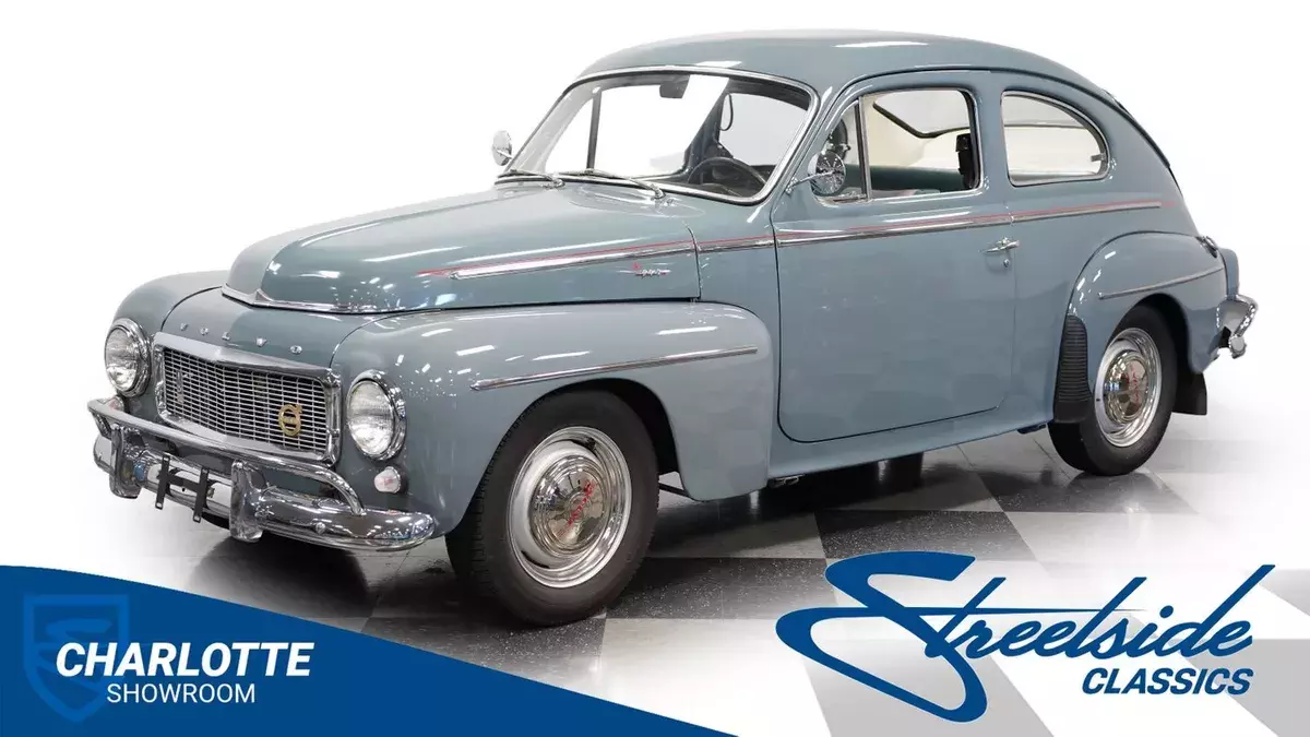 classic vintage chrome 2 door manual transmission 1962 Volvo PV544