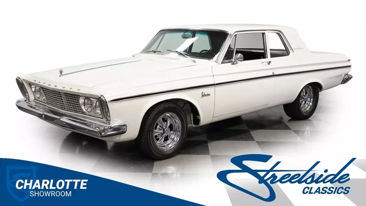 classic vintage chrome 2 door MOPAR American muscle sports car automatic transmi 1963 Plymouth Belvedere