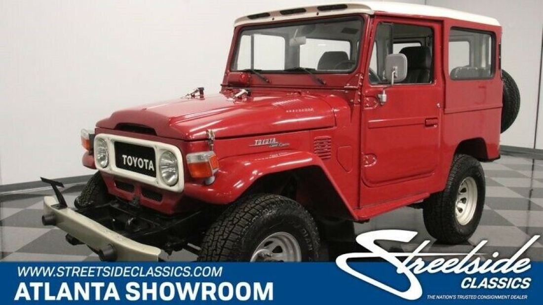 classic vintage chrome 4x4 fj40 land cruiser 4.2 inline 6 manual transmission re 1961 Toyota FJ Cruiser Land Cruiser