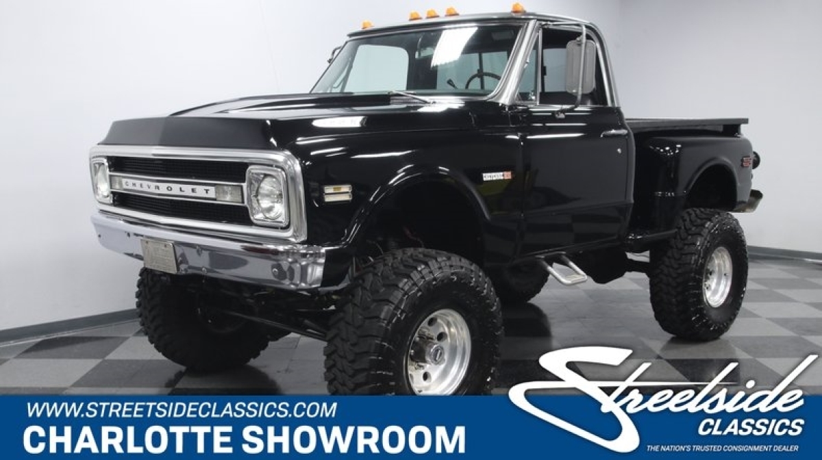 classic vintage chrome 8 lug chevy truck automatic bbc Dakota Digital Holley 1969 Chevrolet Other Pickups 4X4 Upgrade
