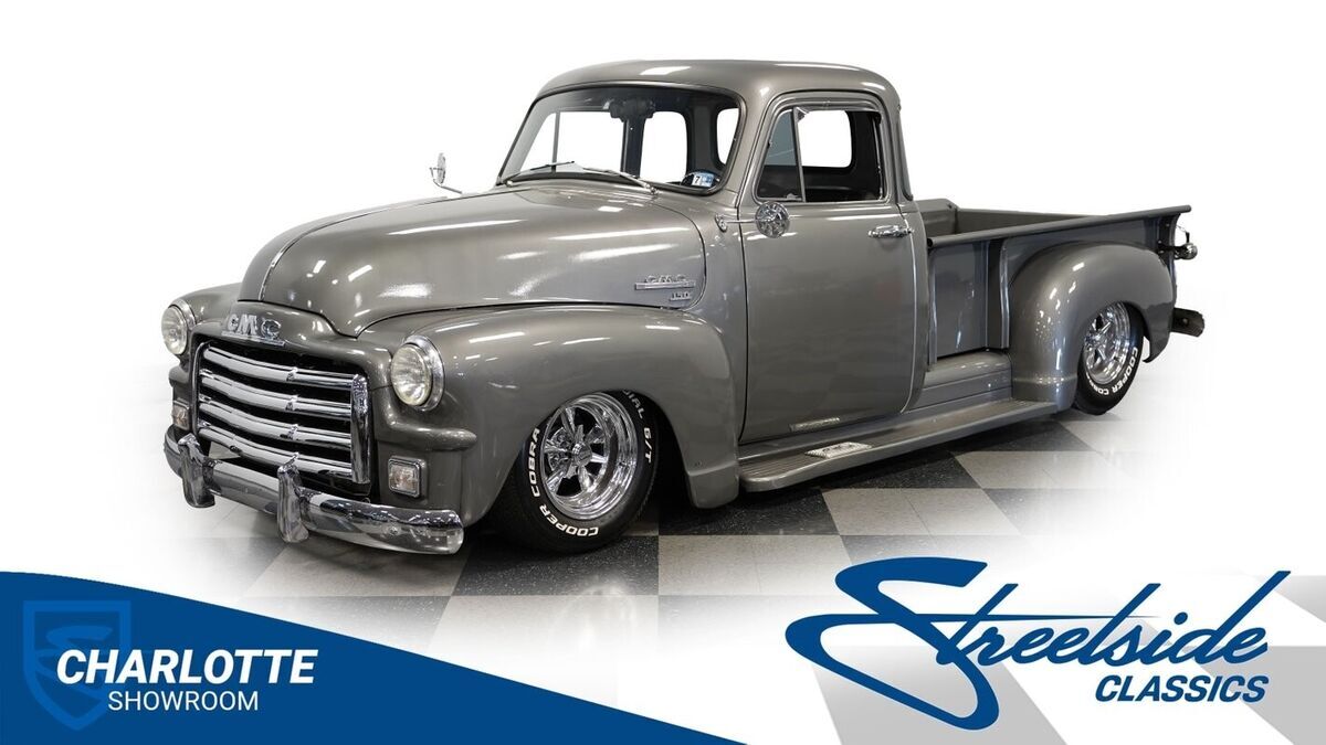 classic vintage chrome Advance Design truck lowered automatic transmission 1955 GMC 3100 5 Window