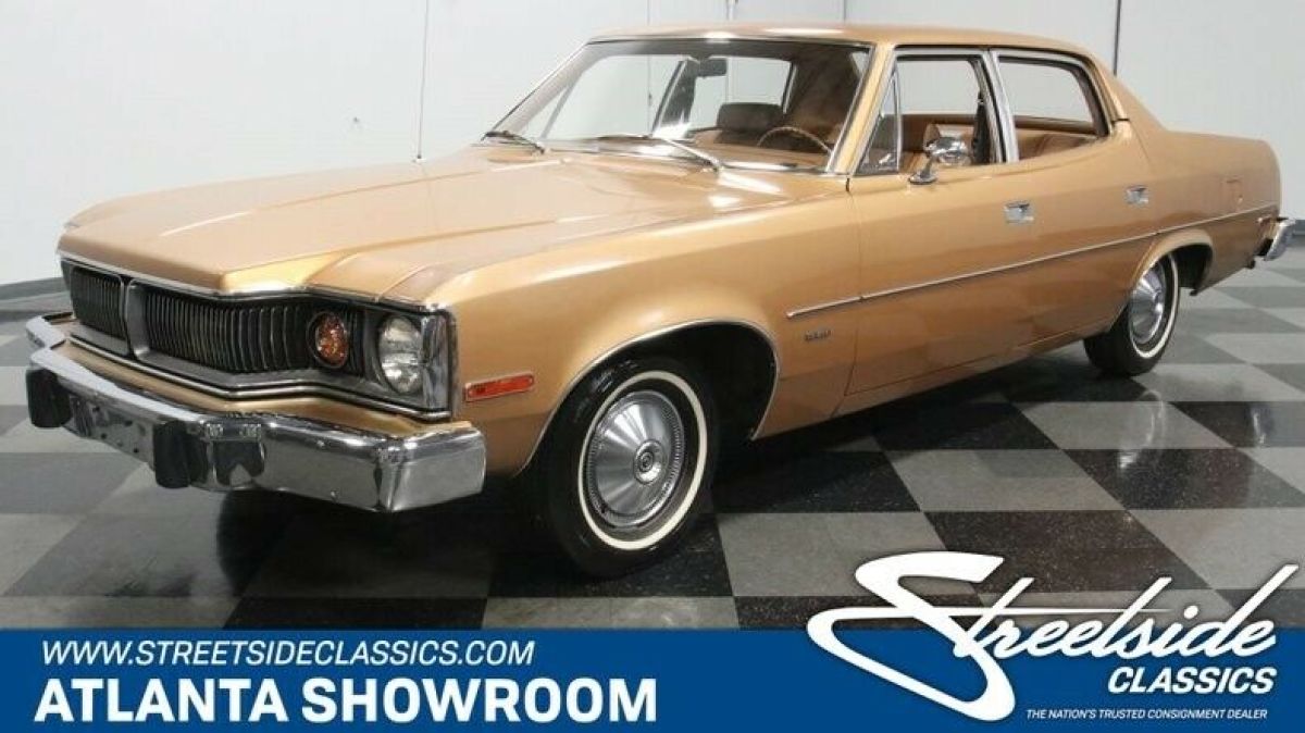 classic vintage chrome amc matador 258 inline 6 auto transmission gold 1974 AMC Other