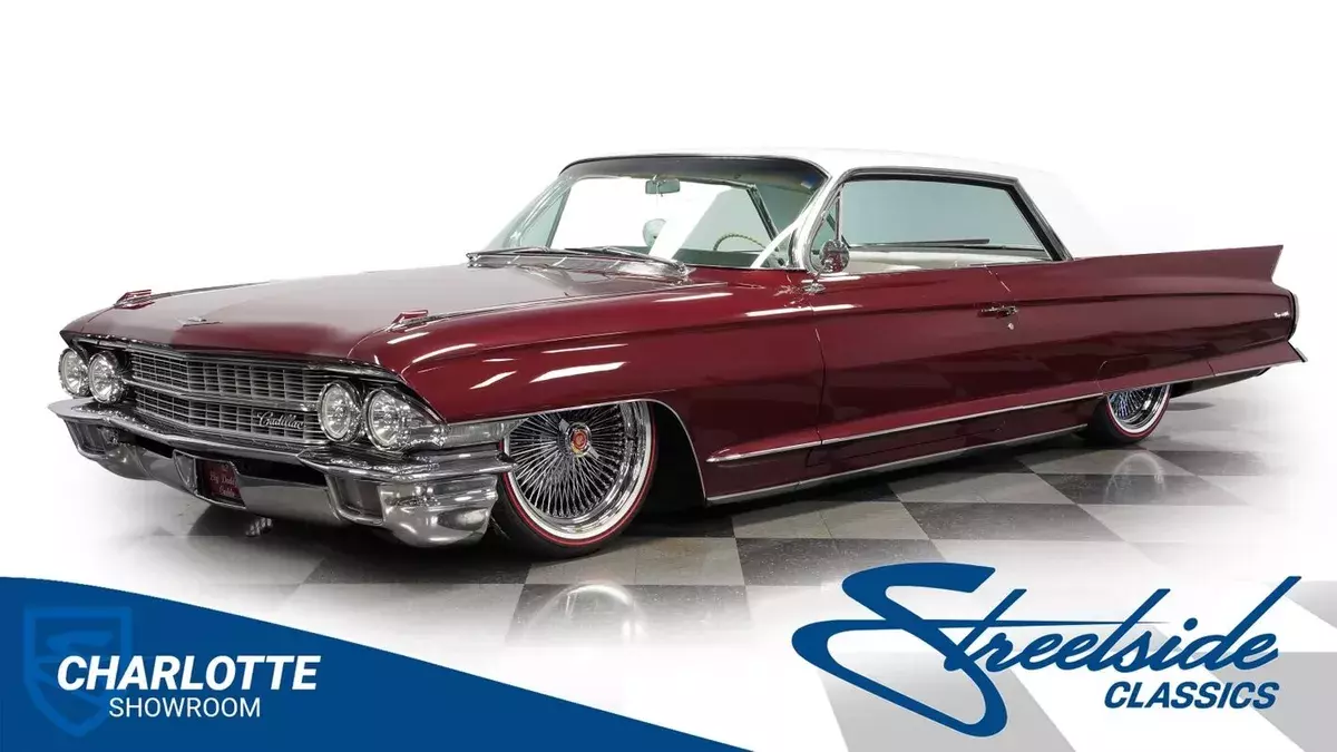 classic vintage chrome American luxury restored Caddy air conditioning 1962 Cadillac DeVille