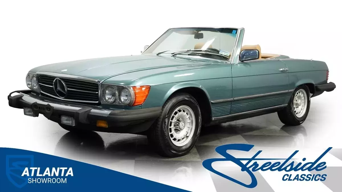 classic vintage chrome benz 450sl 4.5 liter v8 auto transmission 1980 Mercedes-Benz SL-Class