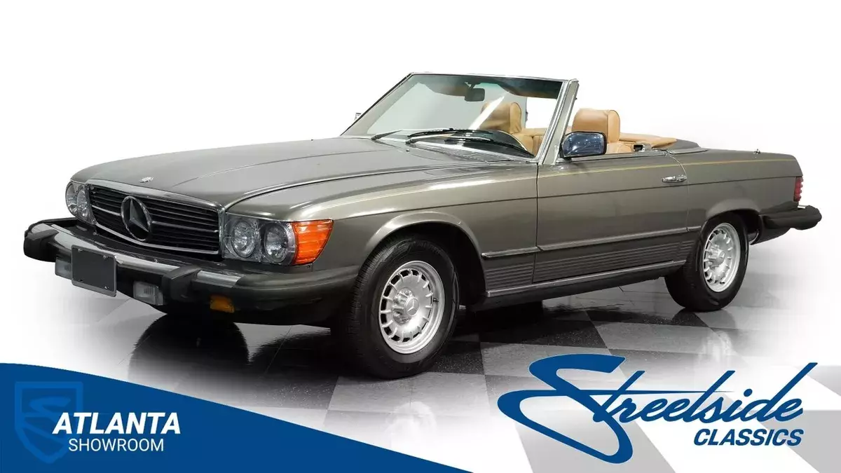 classic vintage chrome benz european 3.8 liter v8 auto transmission 1983 Mercedes-Benz SL-Class