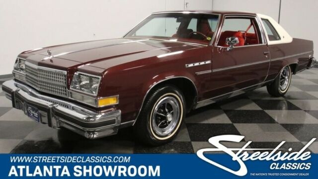 classic vintage chrome buick limited 350 v8 auto transmission dark carmine metal 1978 Buick Electra Limited