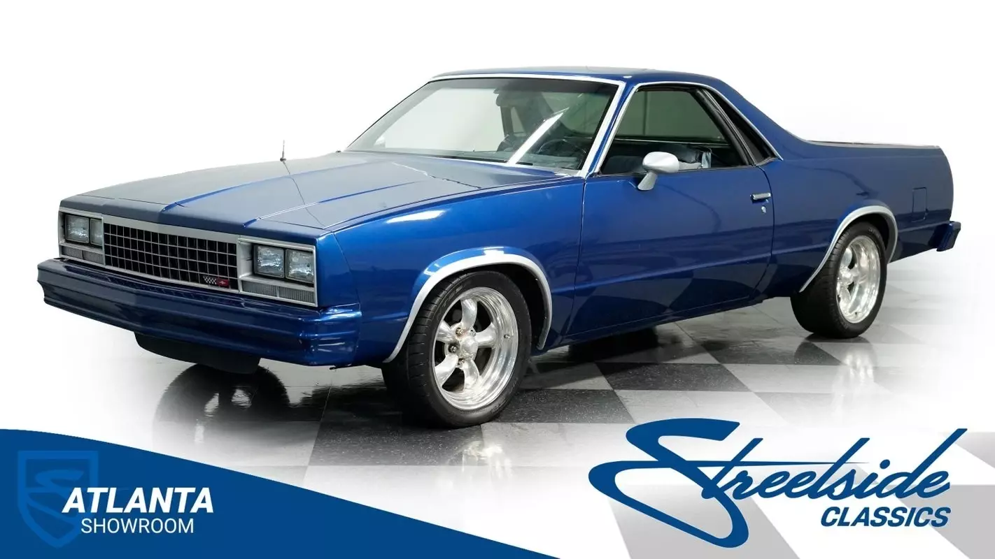 classic vintage chrome caballero restomod 350 v8 auto transmission blue 1983 GMC Caballero Restomod