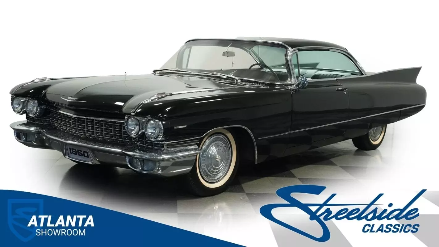 classic vintage chrome caddy 390 v8 auto transmission coupe 1960 Cadillac Series 62 Coupe