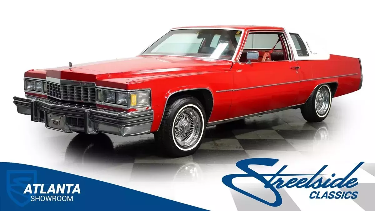 classic vintage chrome caddy coupe deville 425 v8 auto transmission 1977 Cadillac DeVille