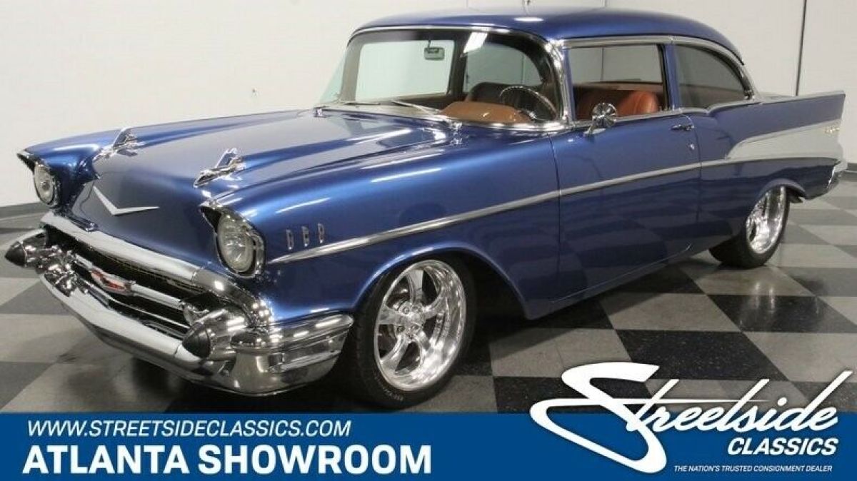 classic vintage chrome chevy 210 restomod 454 big block 5-speed manual tri-five 1957 Chevrolet Bel Air/150/210 Restomod