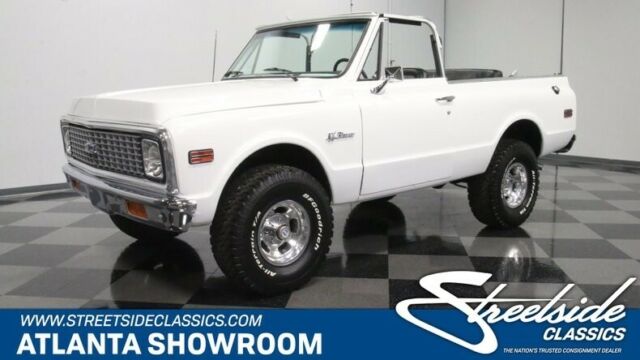 classic vintage chrome chevy 4x4 k5 white soft top 350 v8 4 speed manual 1972 Chevrolet K5 Blazer