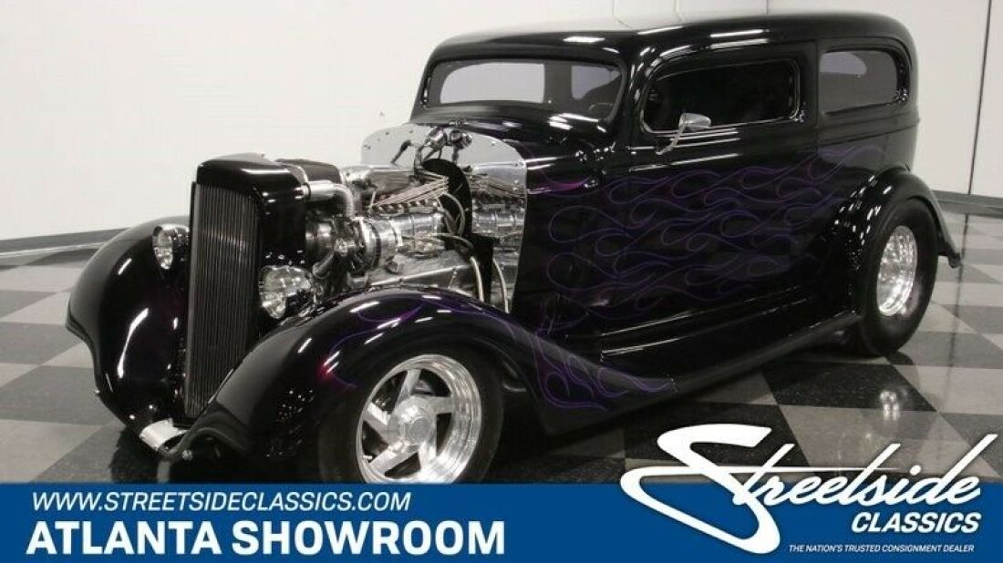 classic vintage chrome chevy 5-window 383 v8 stroker auto transmission black 1934 Chevrolet Other
